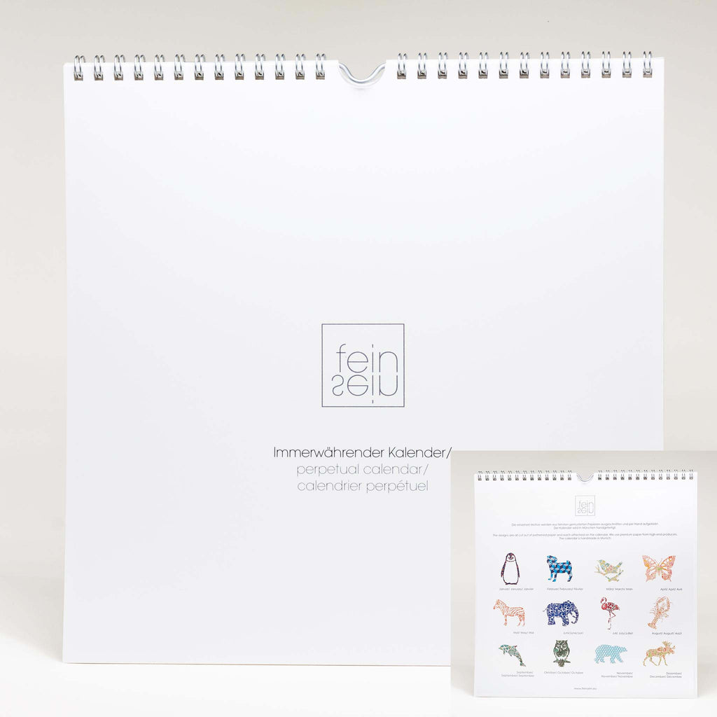 immerwährender Kalender - Tiermotive