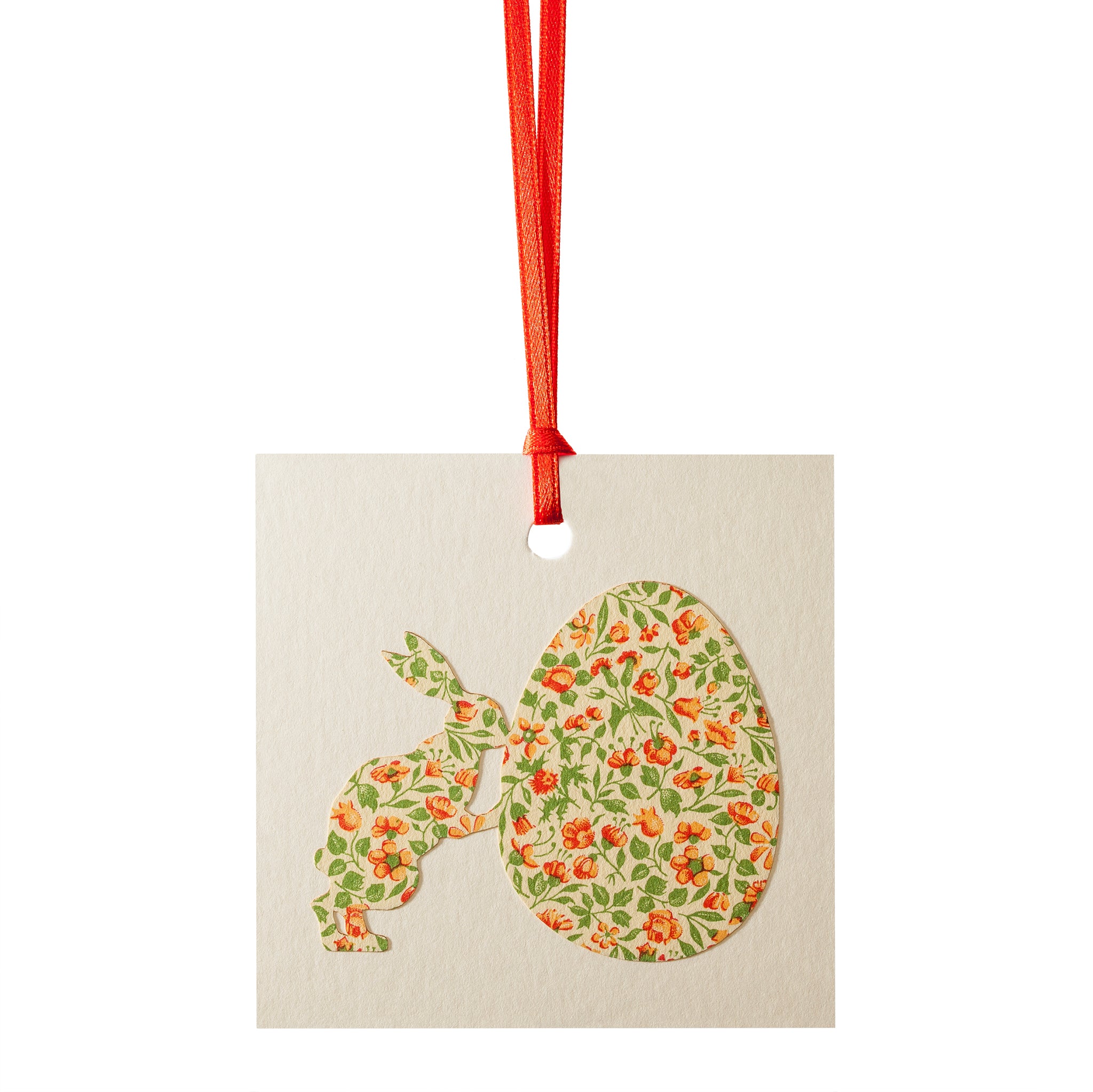 Geschenkanhänger "Hase mit Ei"