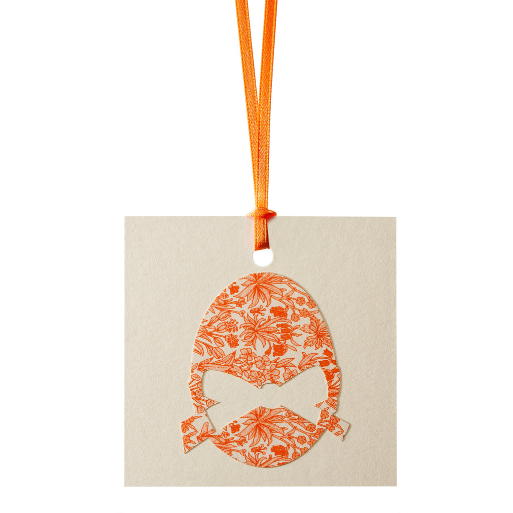 Gift tag "Easter egg with bow"